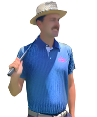 We'Ron Here Blue Polo