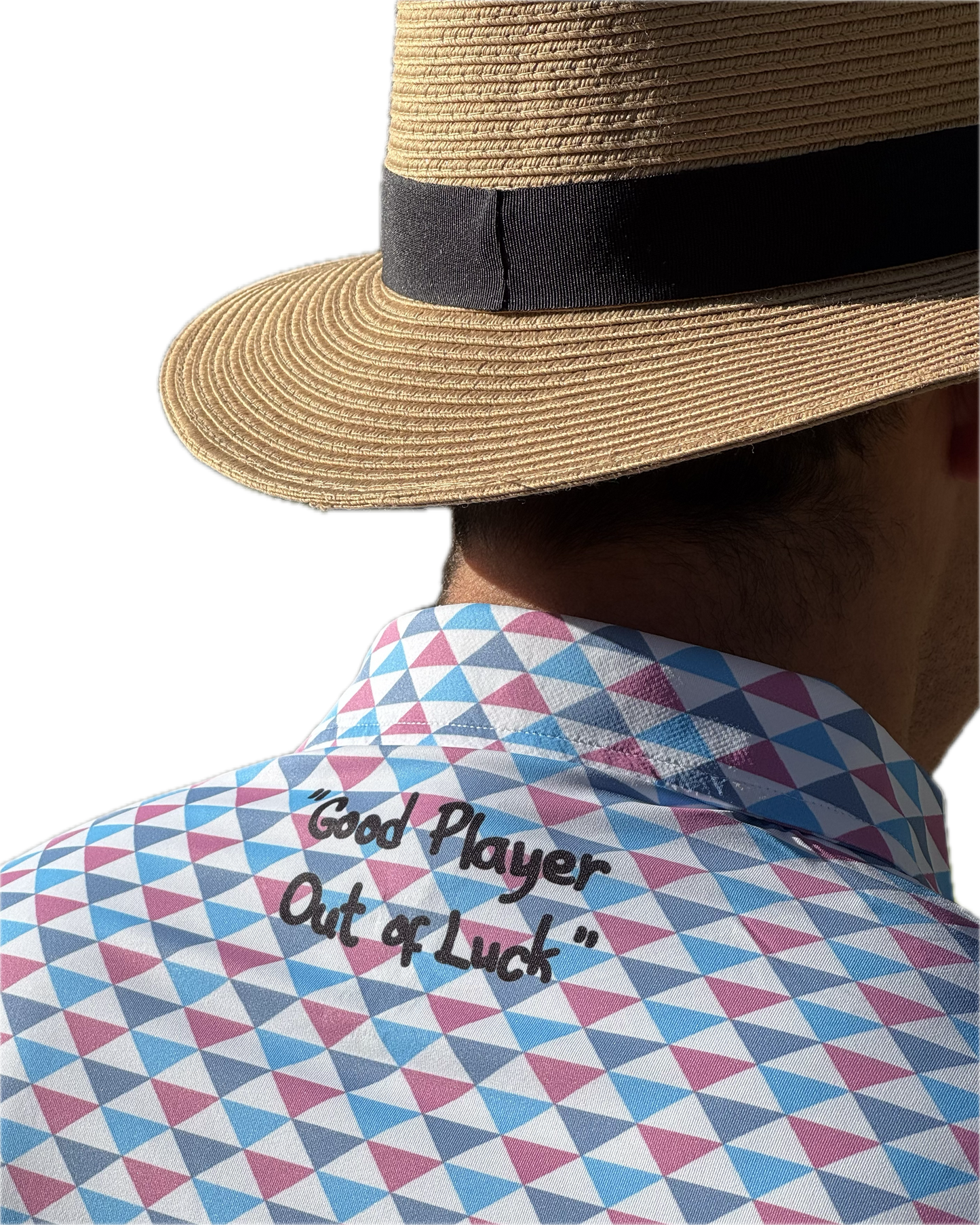 Rons' Blue and White Tri Polo (Copy)