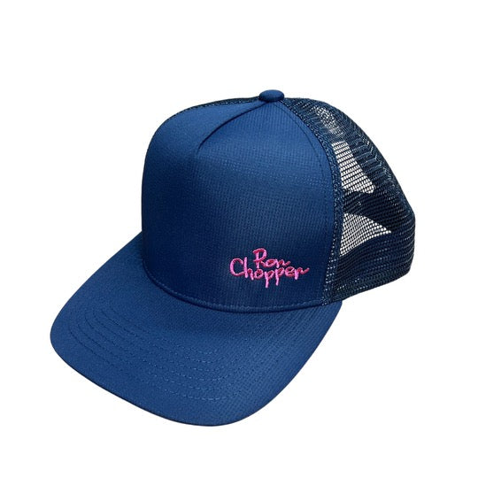 Ron's Navy Cap -Pink Logo