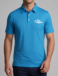 Rons' Blue n Blue Tri Polo