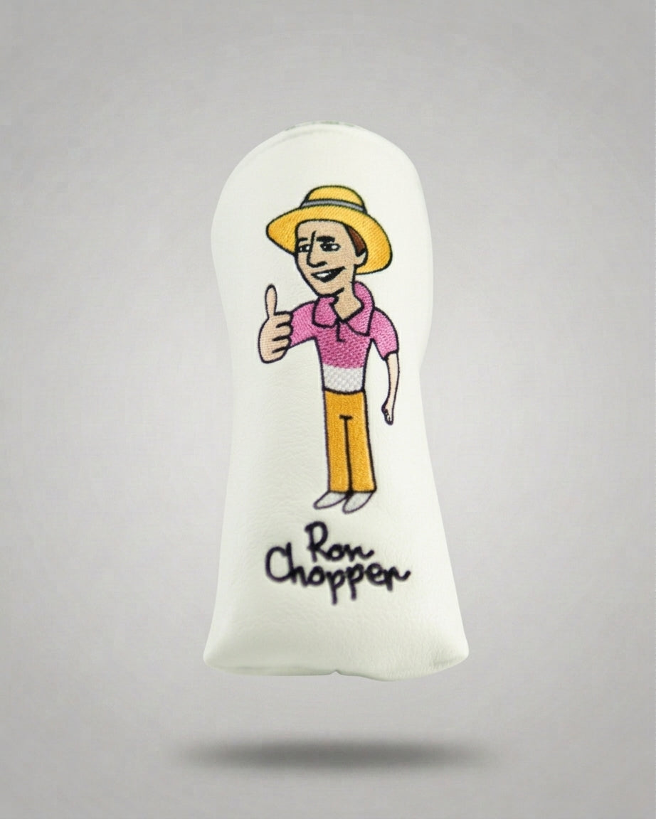 Ron's White Putter Head Cover