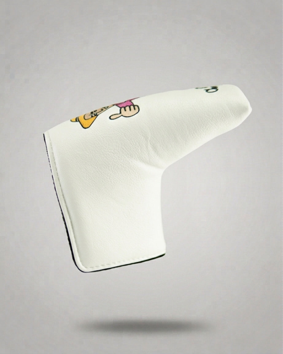Ron's White Putter Head Cover
