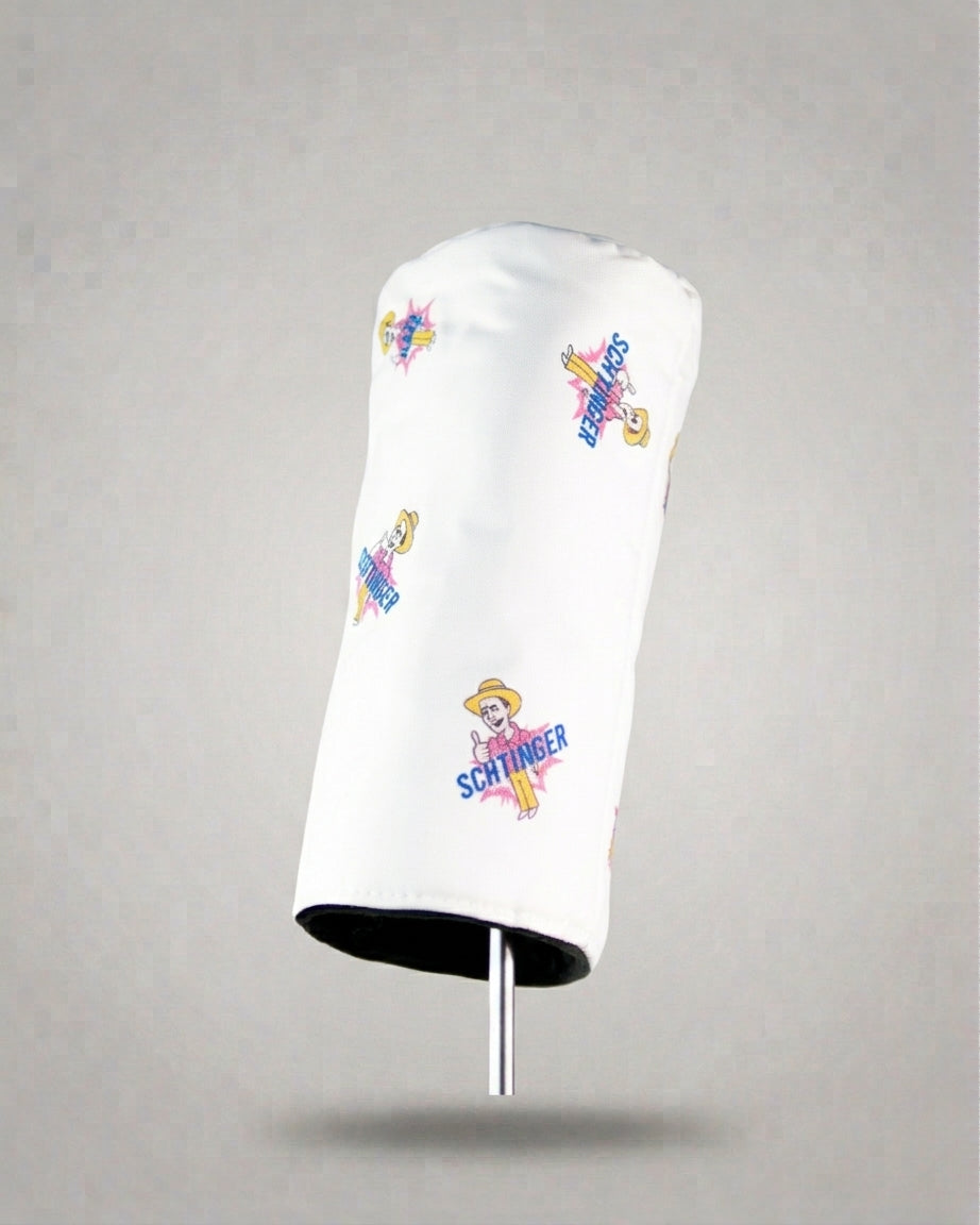 Ron's White Patterned Barrel Driver Cover