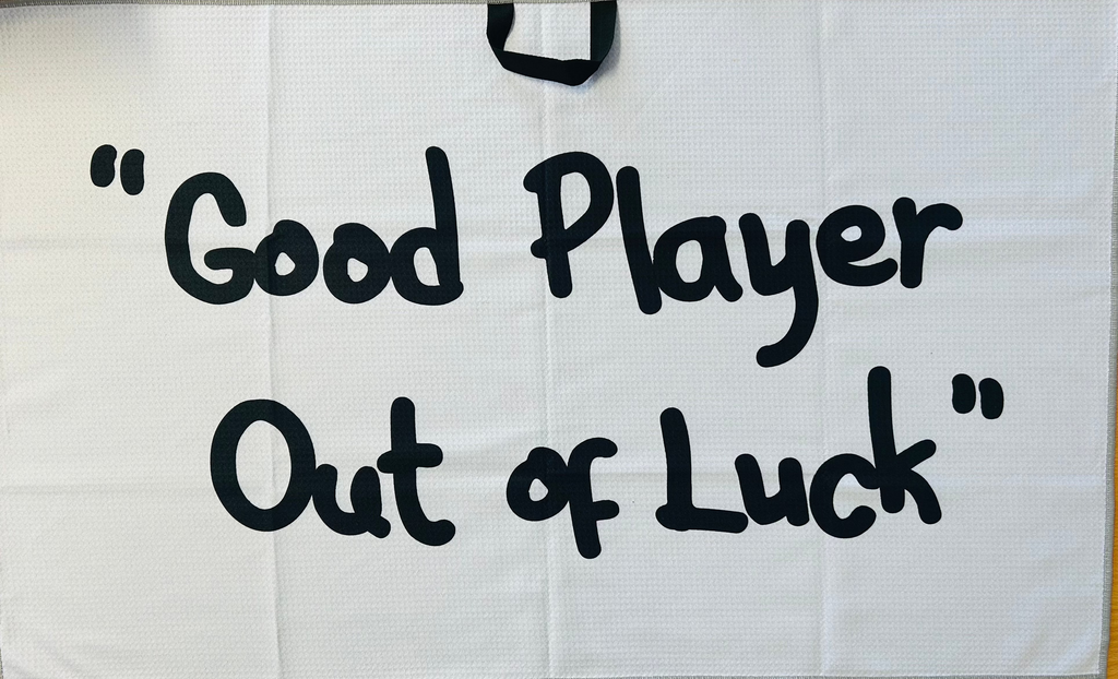 Good Player Out of Luck Golf Towel - Green