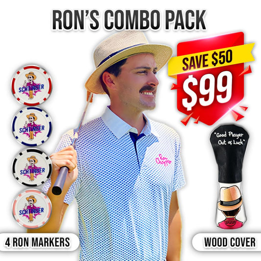 We'Ron Here White Polo Combo Pack