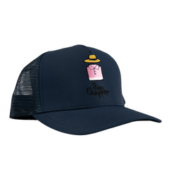 Ron's Navy Cap ( Black Writing)