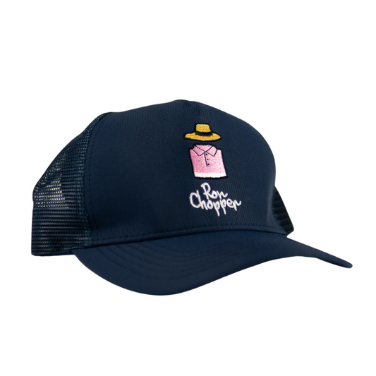 Ron's Navy Cap (White Writing)