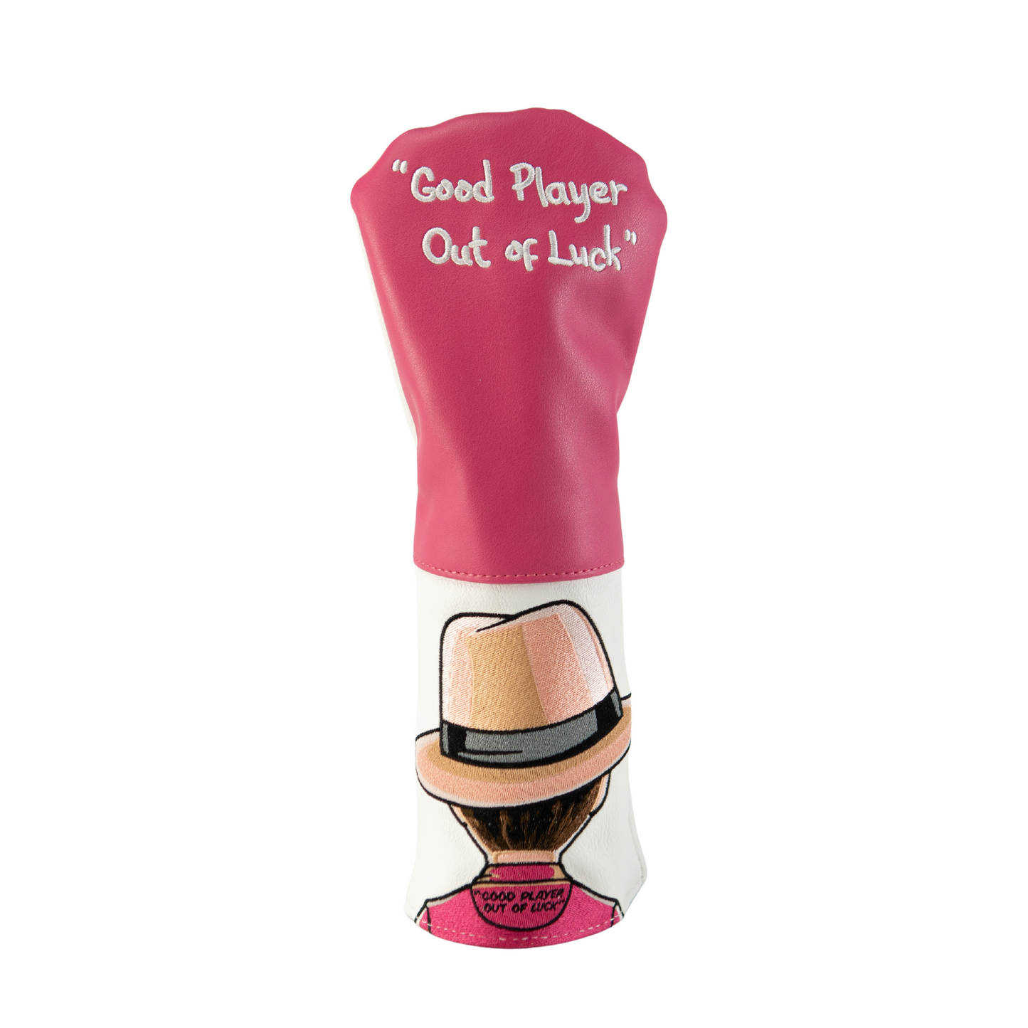 Pink "Good Player Out of Luck" Fairway Wood Cover