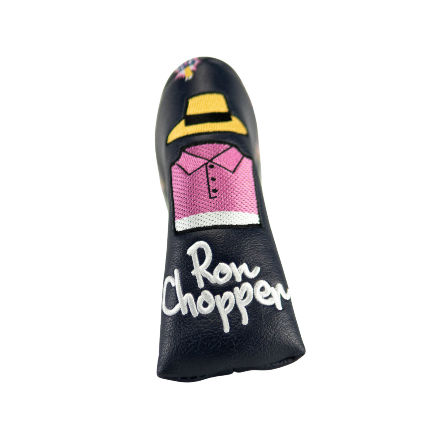 Ron's Putter Navy Patterned Head Cover