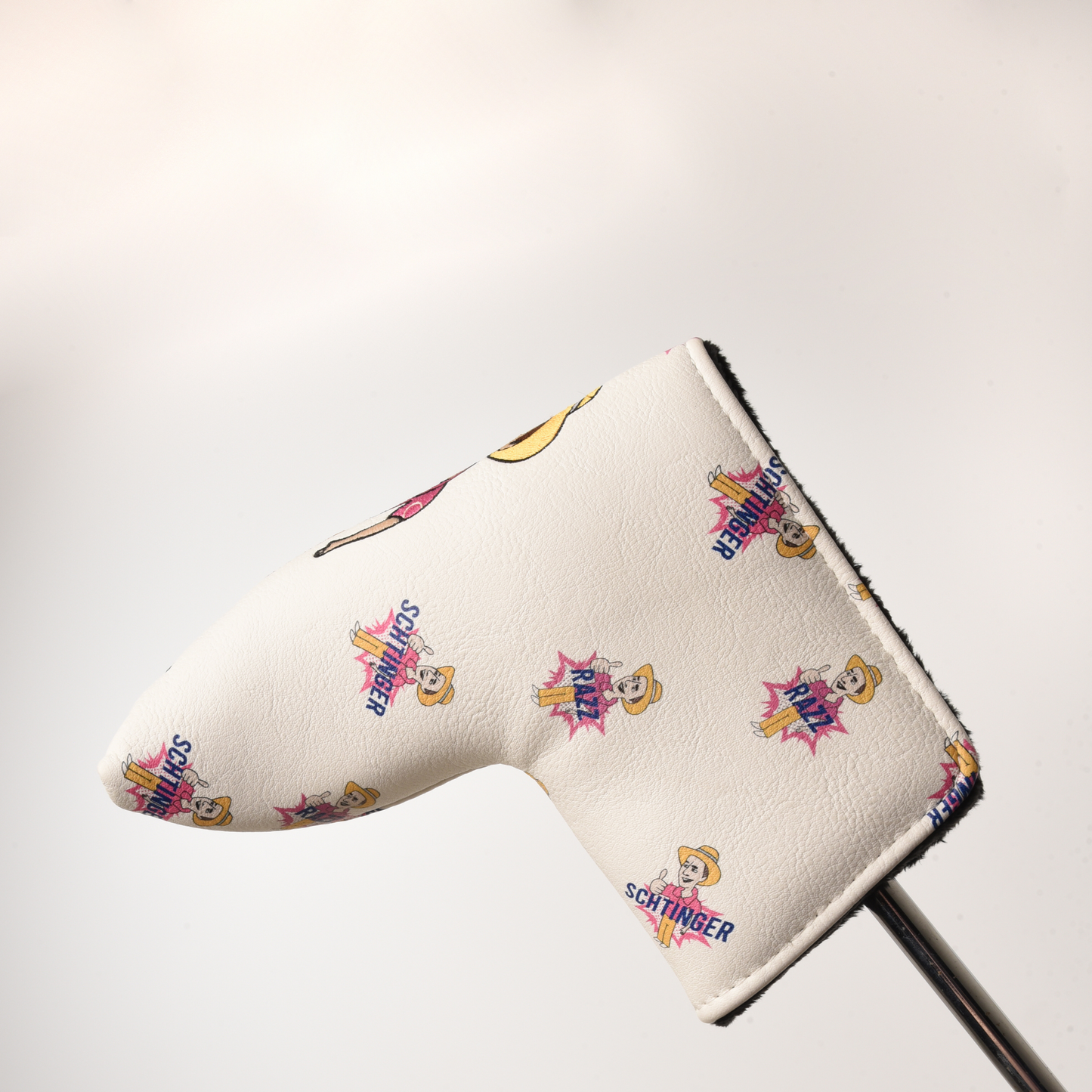 Ron's Putter White Patterned Head Cover