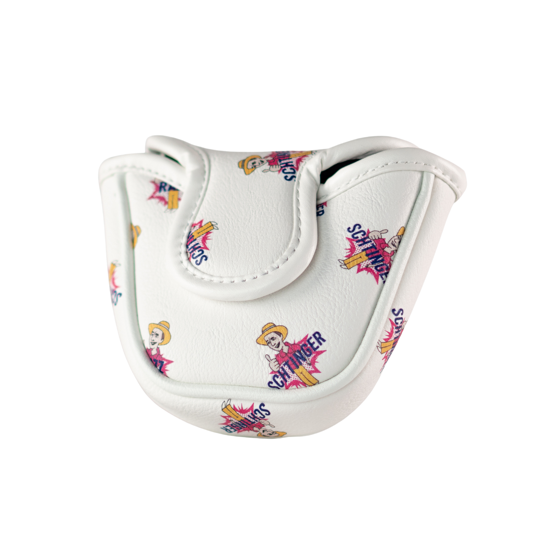 PUTTER COVER - White Midsize Mallet